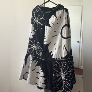 Maeve tiered floral skirt size s